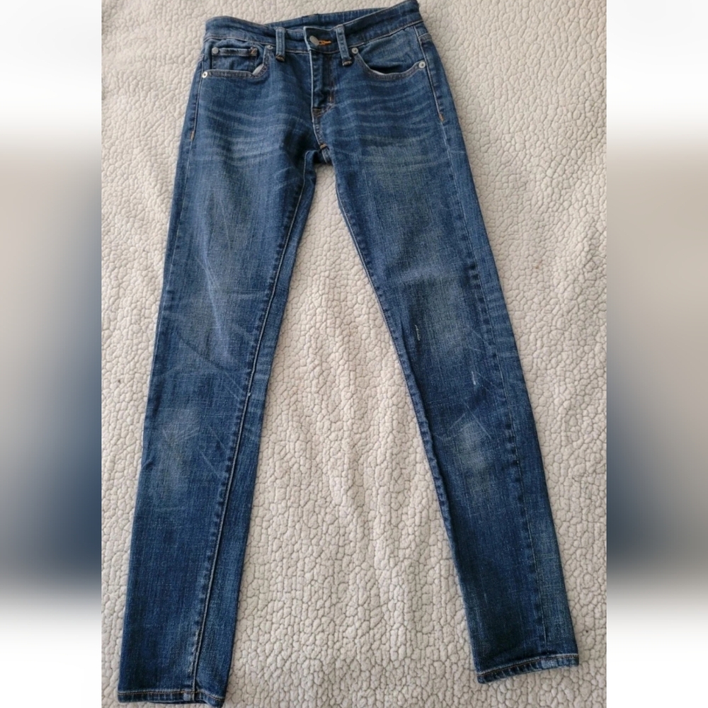 Ralph Lauren Denim & Supply Womens 26x30 Dark Wash Low Rise Skinny Jeans Stretch